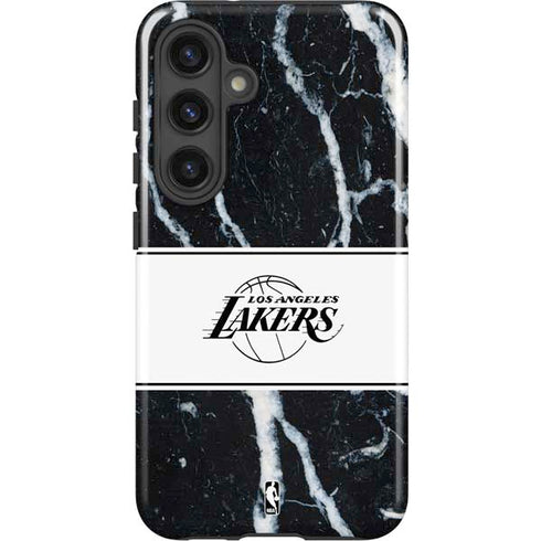 NBA Los Angeles Lakers Marble Galaxy S24 Plus Impact Case